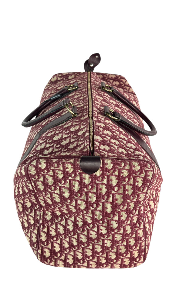 Dior Boston Bag 45 i Vinrød monogram