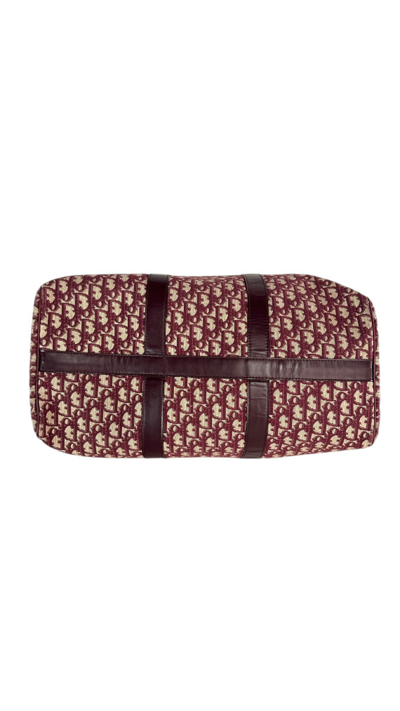 Dior Boston Bag 45 i Vinrød monogram