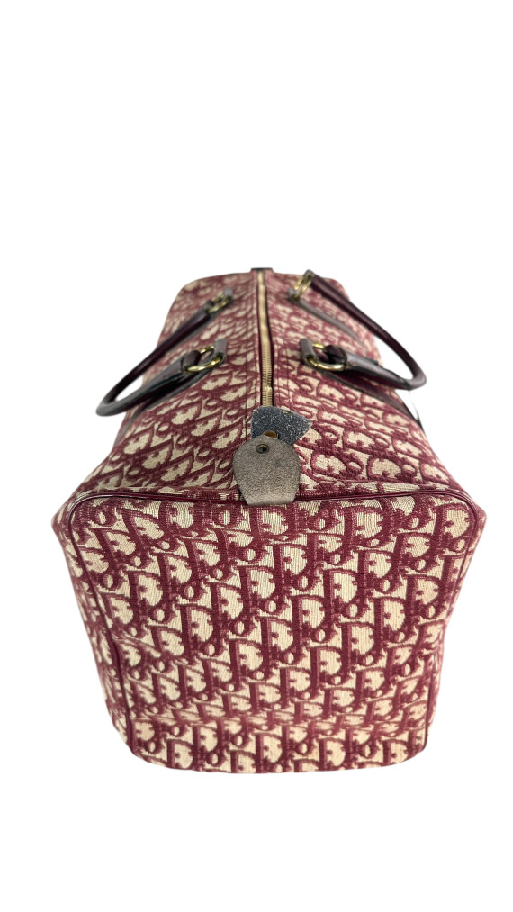 Dior Boston Bag 45 i Vinrød monogram