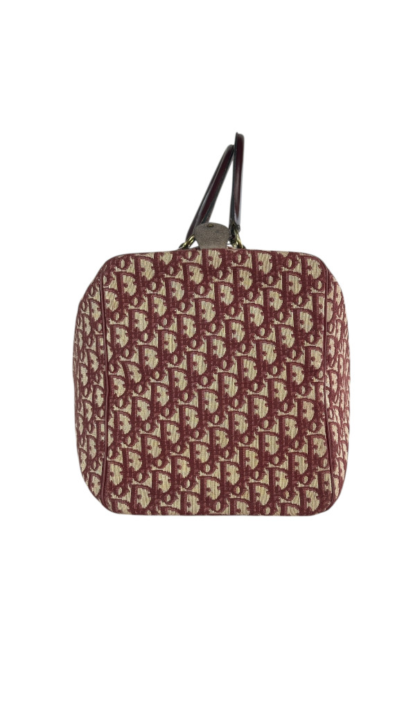 Dior Boston Bag 45 i Vinrød monogram