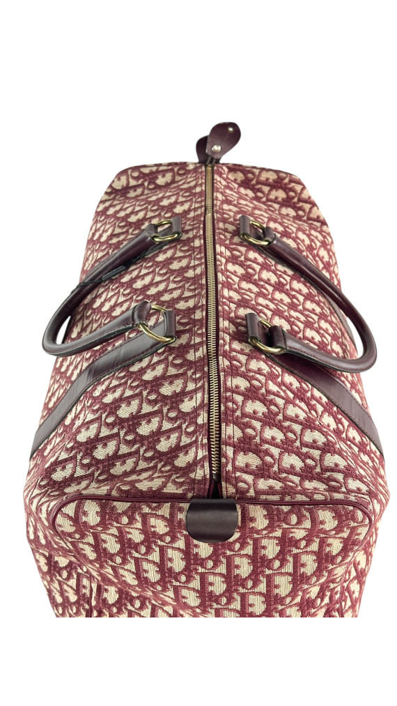 Dior Boston Bag 45 i Vinrød monogram