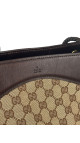 Gucci GG Canvas Tote Bag med lærdetaljer