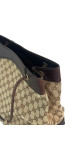 Gucci GG Canvas Tote Bag med lærdetaljer