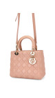 Lady Dior Medium Rose Beige m. GHW