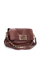 Fendi Mia Baguette Leather Shoulder Bag