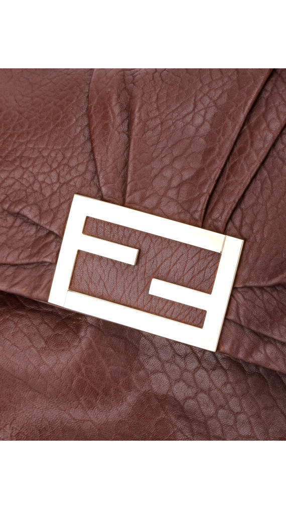 Fendi Mia Baguette Leather Shoulder Bag