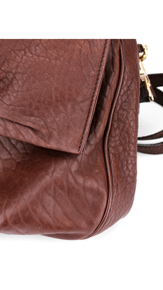 Fendi Mia Baguette Leather Shoulder Bag