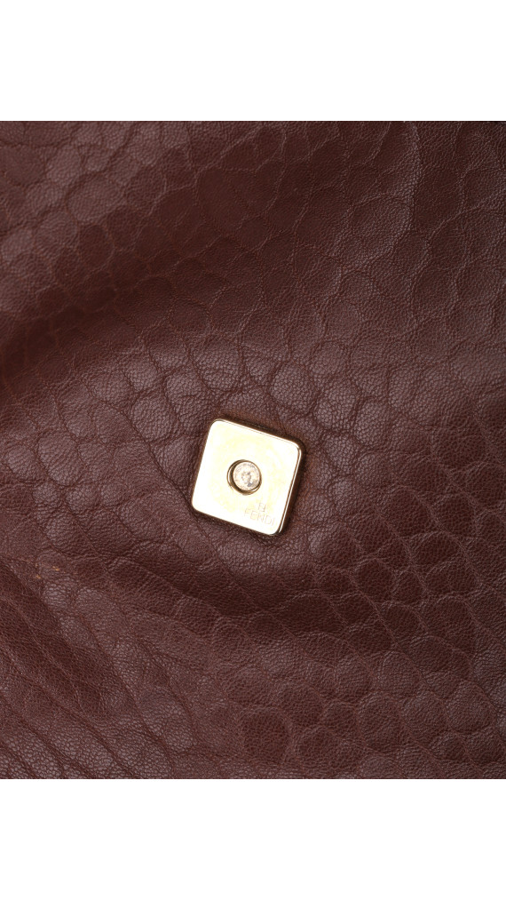 Fendi Mia Baguette Leather Shoulder Bag