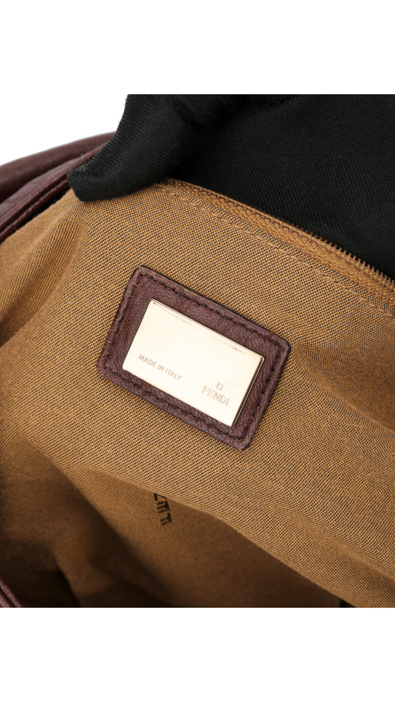 Fendi Mia Baguette Leather Shoulder Bag