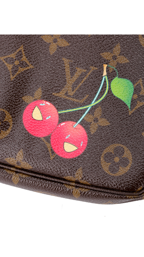 🍒 Louis Vuitton Pochette Accessoires Cherry – Limited Edition (Takashi Murakami)