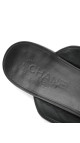 Chanel Slip-on Loafers – Sort Skinn med CC-logo og Perledetaljer
