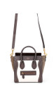Celine Luggage Tote Tricolor Skinn med Crossbody Stropp