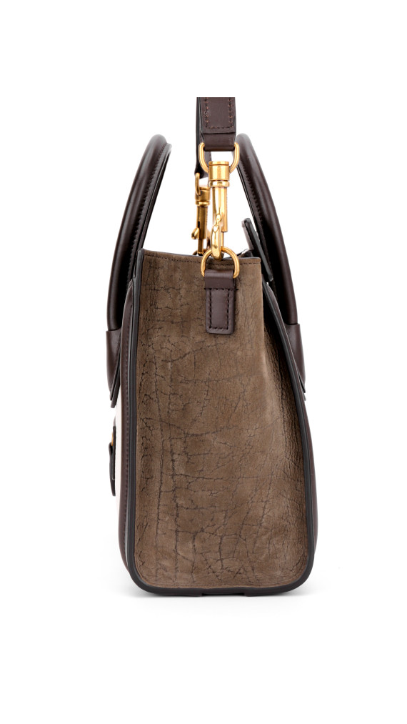 Celine Luggage Tote Tricolor Skinn med Crossbody Stropp