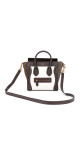 Celine Luggage Tote Tricolor Skinn med Crossbody Stropp