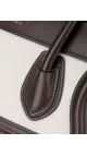 Celine Luggage Tote Tricolor Skinn med Crossbody Stropp