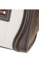 Celine Luggage Tote Tricolor Skinn med Crossbody Stropp
