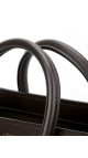 Celine Luggage Tote Tricolor Skinn med Crossbody Stropp