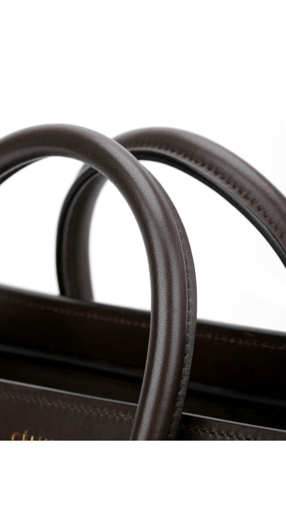 Celine Luggage Tote Tricolor Skinn med Crossbody Stropp