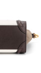 Celine Luggage Tote Tricolor Skinn med Crossbody Stropp