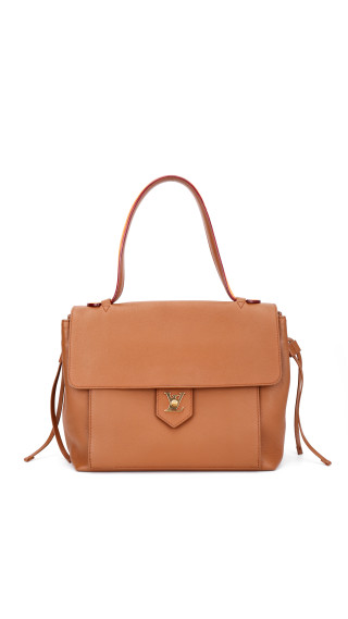 Louis Vuitton Lockme Shoulder Bag – Brun Skinn med Gullfarget LV-lås