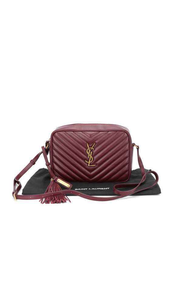 Saint Laurent Lou Camera Bag Burgunder