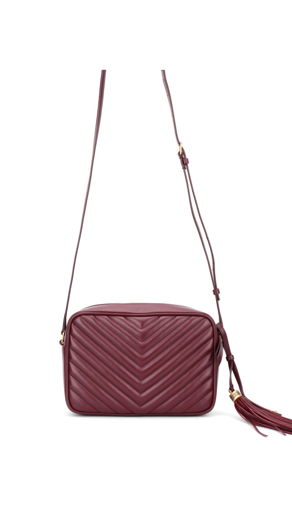 Saint Laurent Lou Camera Bag Burgunder
