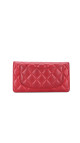 Chanel Lommebok  Lammeskinn Rød