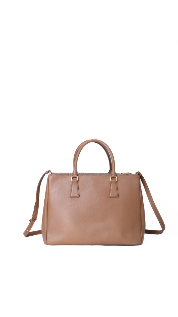 Prada Saffiano Shoulder Bag Karamellbrun