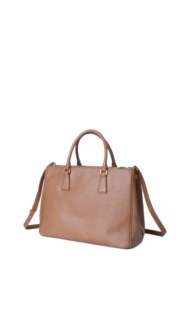 Prada Saffiano Shoulder Bag Karamellbrun