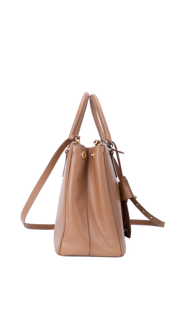 Prada Saffiano Shoulder Bag Karamellbrun