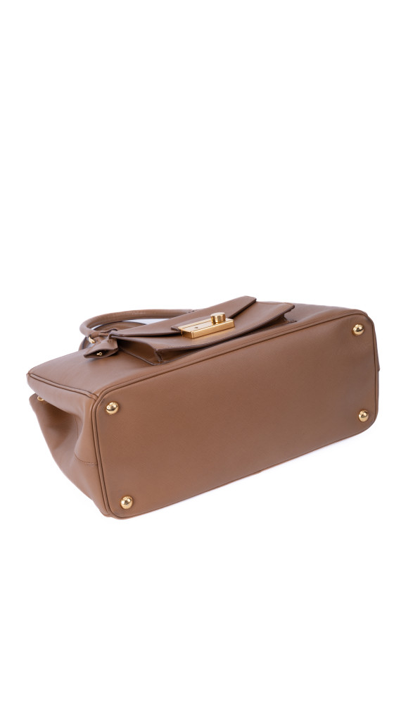 Prada Saffiano Shoulder Bag Karamellbrun