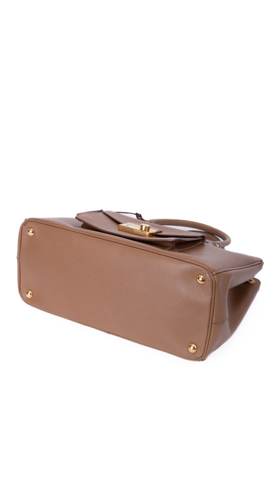 Prada Saffiano Shoulder Bag Karamellbrun