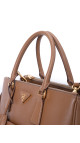 Prada Saffiano Shoulder Bag Karamellbrun