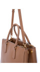 Prada Saffiano Shoulder Bag Karamellbrun