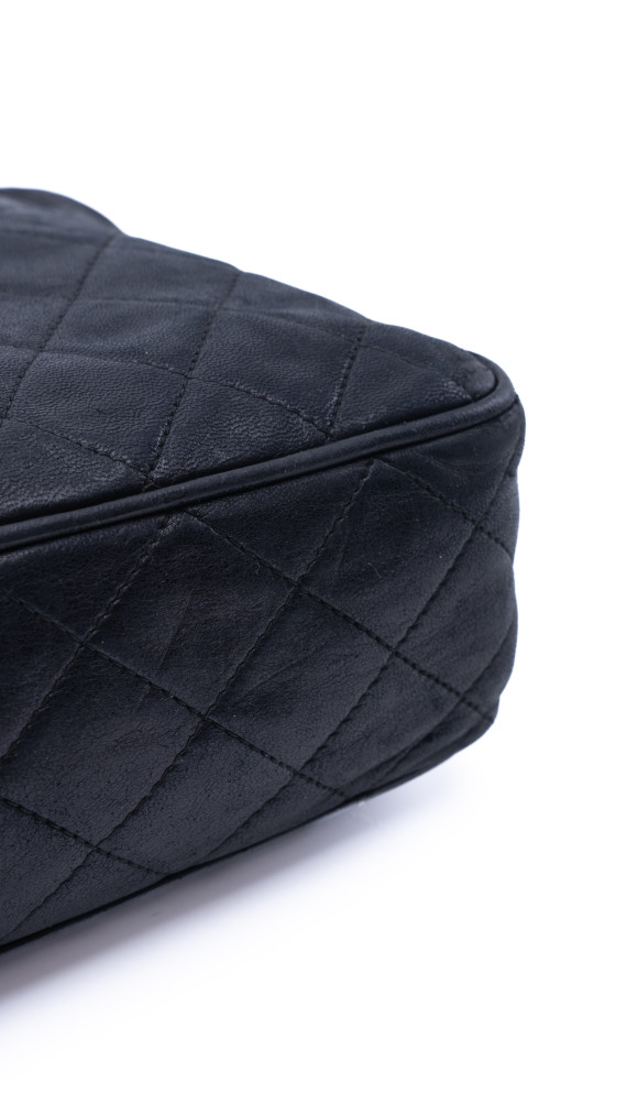 Vintage Chanel skulderveske i lammeskinn