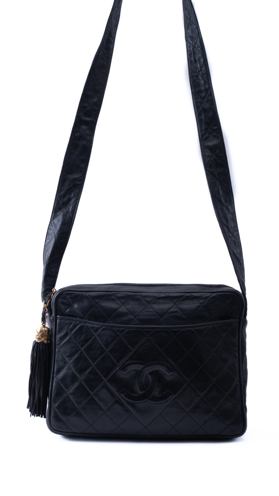Vintage Chanel skulderveske i lammeskinn