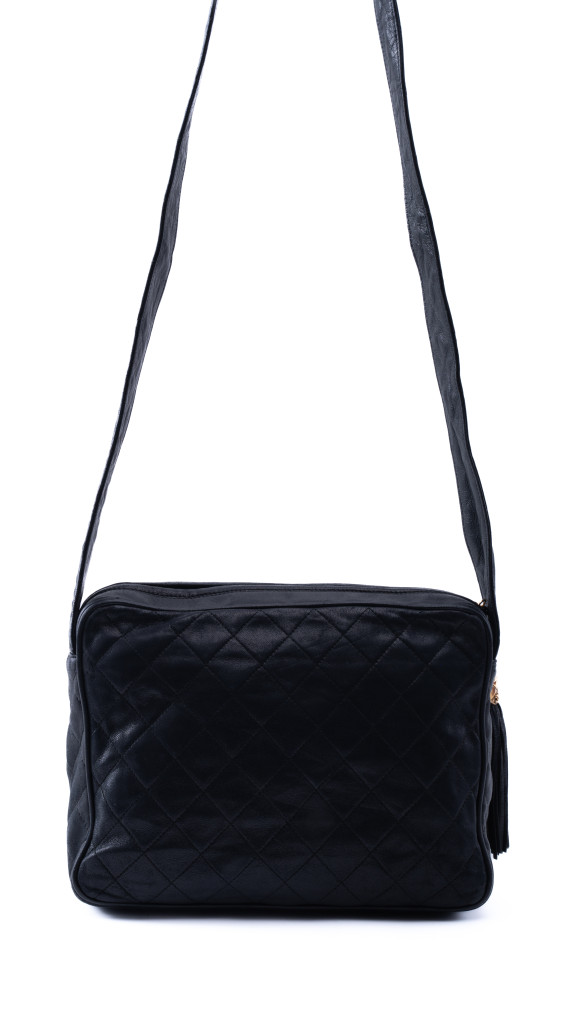 Vintage Chanel skulderveske i lammeskinn