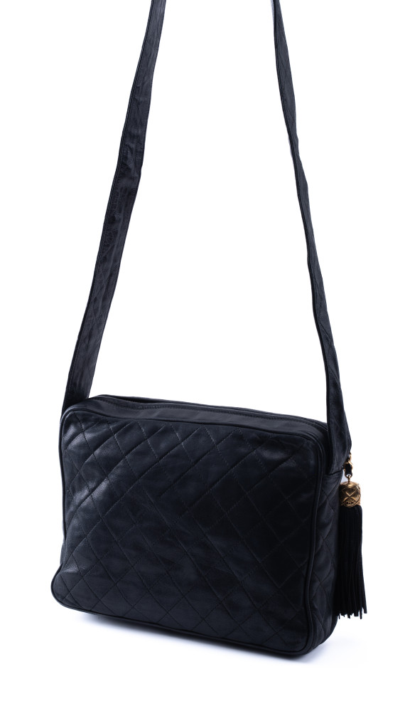 Vintage Chanel skulderveske i lammeskinn