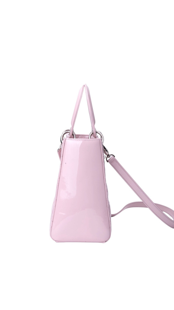 Lady Dior Patent Leather Bag Size Medium