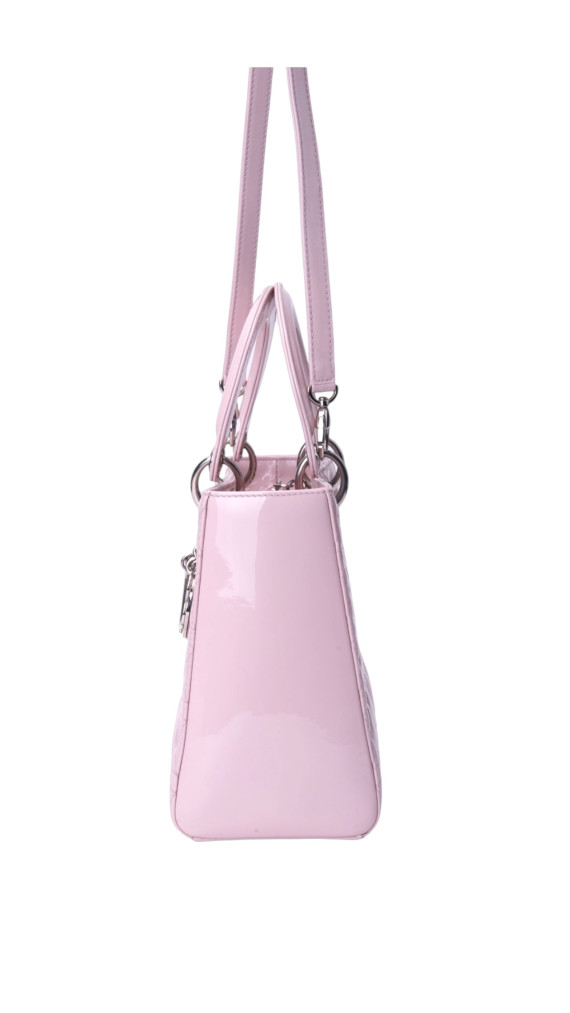 Lady Dior Patent Leather Bag Size Medium