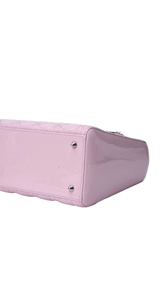 Lady Dior Patent Leather Bag Size Medium