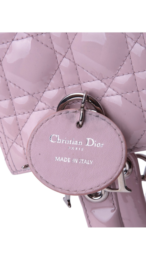 Lady Dior Patent Leather Bag Size Medium