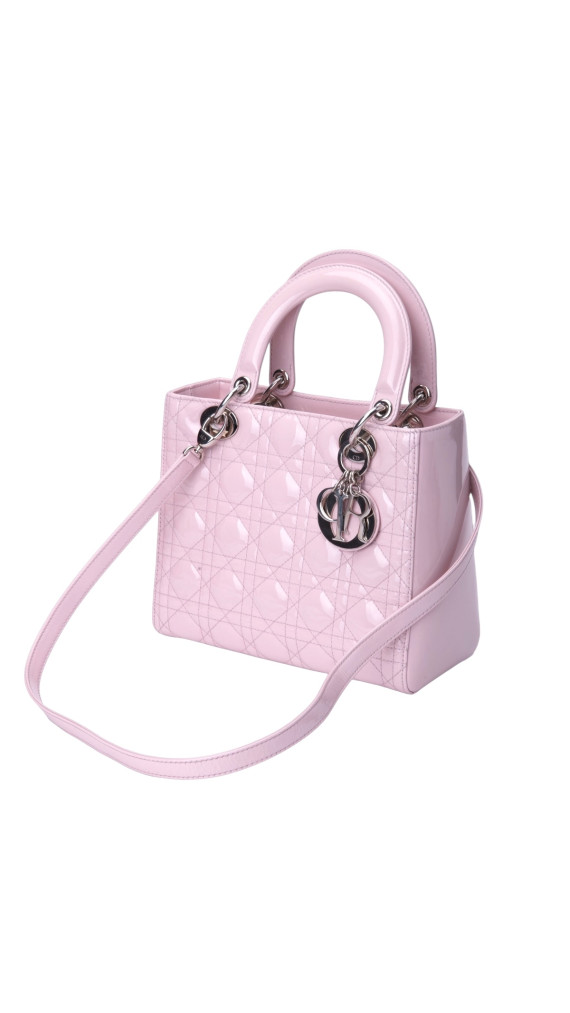 Lady Dior Patent Leather Bag Size Medium