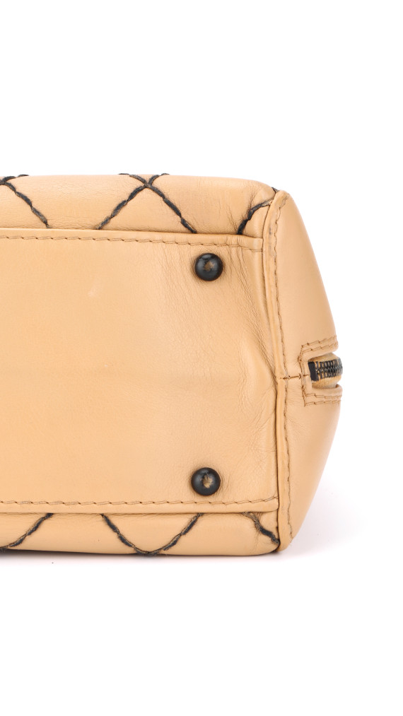 Chanel Vintage Surpique Bowler Bag