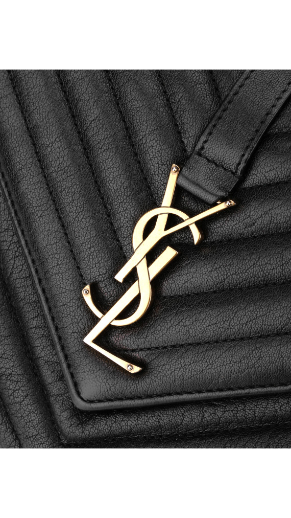 Saint Laurent College Quilted Shoulder Bag