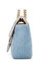 Gucci Pearly GG Marmont Bag i Lyseblå Denim