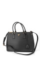 Prada Saffiano Lux Medium Shoulder Bag i Sort
