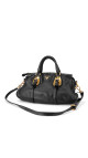 Prada Vitello Daino Gaufre Leather Shoulder Bag i Sort