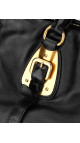 Prada Vitello Daino Gaufre Leather Shoulder Bag i Sort