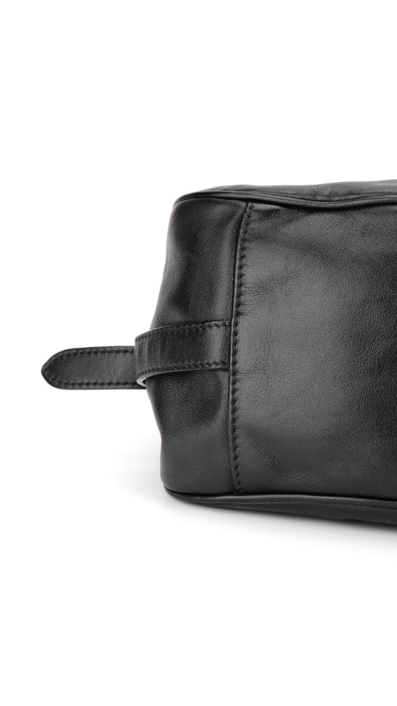 Prada Vitello Daino Gaufre Leather Shoulder Bag i Sort